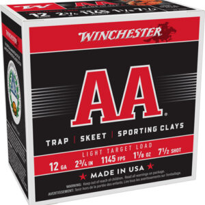 WINCHESTER AA 12GA 2.75" - 1-1/8OZ #7.5 1145FPS 250R CASE