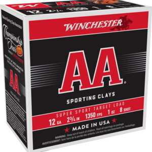 WINCHESTER AA 12GA 2.75" 1OZ - #8 1350FPS 250RD CASE LOT