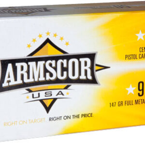 ARMSCOR 9MM LUGER 147GR FMJ - 50RD 20BX/CS SUBSONIC