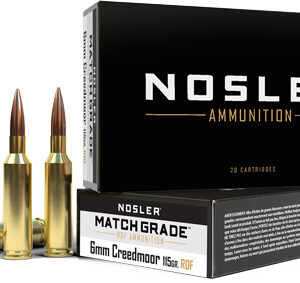 NOSLER MATCH 6MM CM 115GR - REDUCED DRAG HPBT 20RD 10BX/C