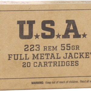 WINCHESTER USA 223 REM - 55GR FMJ 20RD 50BX/CS