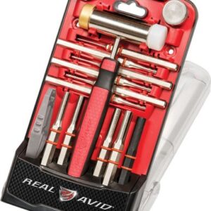 REAL AVID ACCU-PUNCH HAMMER - AND PUNCHES 10 PIN PUNCHES