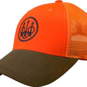 BERETTA CAP UPLAND TRUCKER - BLAZE MESH BACK ORANGE/TOBACCO