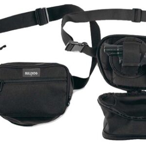 BULLDOG FANNY PACK HOLSTER FOR - SM GUN BLACK 9" W/ UNIV HOLSTR