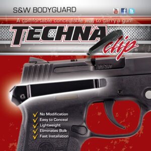 TECHNA CLIP HANDGUN RETENTION - CLIP S&W BODYGUARD AUTO RIGHT