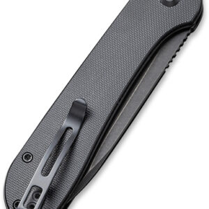 CIVIVI KNIFE ELEMENTUM 3.47" - BLACK G-10/BLACK STONEWASH