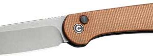 CIVIVI KNIFE ELEMENTUM 3.47" - BROWN MICARTA/GRAY STONEWASHED