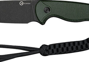 CIVIVI KNIFE TIMBERBARK 3.2" - FIXED GREEN MICARTA/BLK STNWSH