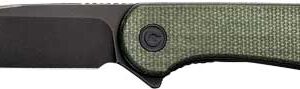 CIVIVI KNIFE ELEMENTUM 2.96" - GREEN MICARTA/BLACK D2 LNR LCK