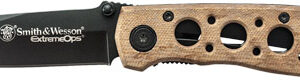 S&W KNIFE EXTREME OPS 3.2" - BLADE BLACK/DESERT CAMO HANDLE