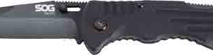 SOG KNIFE SALUTE HARDCASED - BLACK 3.6" BLADE