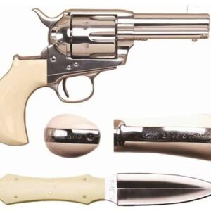 CIMARRON DOC HOLLIDAY COMBO - 45LC FS 3.5" NICKEL TRU-IVORY