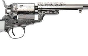 CIMARRON 1851RM WB HICKOK - 38SPL 7.5" FS NICKEL ENGRAVED