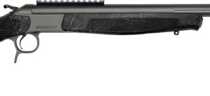 CVA SCOUT TD 450BM 25" W/RAIL - & BRAKE TUNGSTEN/BLACK WEB