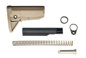BCM STOCK KIT MOD 0 FDE - FITS AR-15 COMPLETE KIT