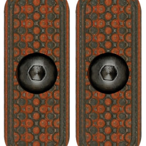 MI LEVER STOCK G10 M-LOK PANEL - RED/BLACK 2-PACK