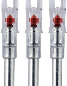 NOCKTURNAL LIGHTED NOCK - S-SERIES RED 3/PACK