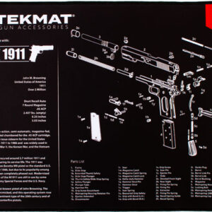 TEKMAT ARMORERS BENCH MAT - ULTRA 15"X20" 1911 BLACK