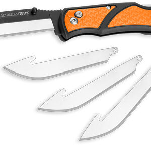 OUTDOOR EDGE 3" RAZOR LITE - EDC FOLDER ORANGE W/4 BLADES