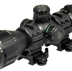 UTG BUGBUSTER 3-9X32 1" RGB - MIL-DOT W/QD RINGS BLACK
