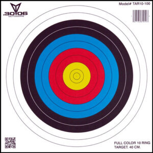 30-06 OUTDOORS PAPER TARGET - ARCHERY 10-RING 17"X17" 100CT
