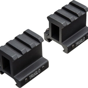 TRUGLO 2-PIECE PICATINNY RISER - MOUNT 1" RISE 1.36" LENGTH