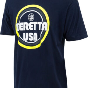 BERETTA T-SHIRT RETRO BUSA - LOGO LARGE NAVY BLUE