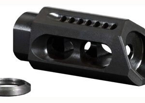YHM SLANT MUZZLE BRAKE/COMP - 5.56MM FOR 1/2X28 THREADS