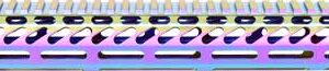 GUNTEC ULTRA LIGHT HANDGUARD - 15" M-LOK RAINBOW PVD