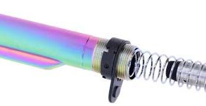 GUNTEC AR15 BUFFER TUBE WITH - BUFFER & SPRING RAINBOW PVD