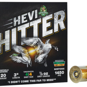 HEVI-SHOT HEVI-HITTER 20GA 3IN 7/8OZ #4 TUNGSTEN/STEEL 25 RD/BX 10 BX/CS