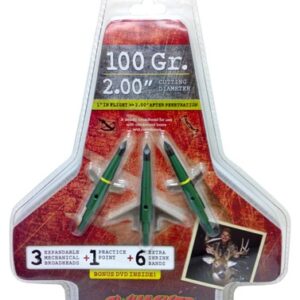 SWHACKER BROADHEAD 2-BLADE - 100GR 2" CUT 3/PK