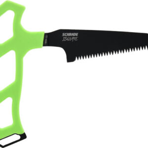 SCHRADE KNIFE ISOLATE SMALL - BONE SAW 3" T-HANDLE SK5 GREEN
