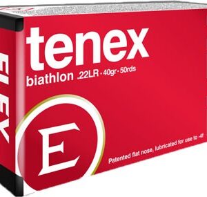 ELEY TENEX BIATHLON 22LR 40GR - FLAT NOSE 50RD 100BX/CS