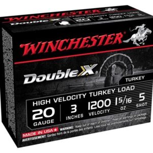 WINCHESTER DOUBLE-X 20GA 3" - 1-5/16OZ #5 10RD 10BX/CS