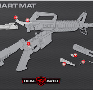 REAL AVID SMART MAT AR15 W/ - PARTS KEEPER 43"X16" NEOPRENE