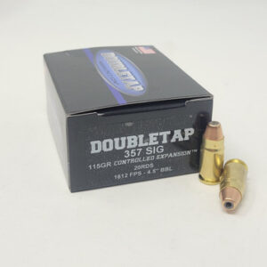 Doubletap 357 Sig Ammunition 357S115CE 115 Grain Controlled Expansion Jacketed Hollow Point 20 Rounds