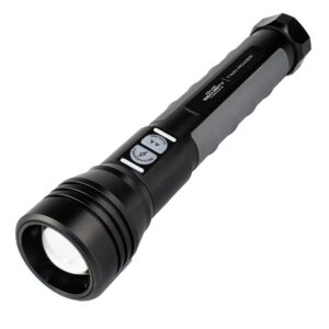 Police Security Flashlights Twin Power Flashlight 2000 Lumens Black