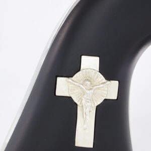 CIMARRON HOLY SMOKER 357MAG FS - 4.75" WHITE/SILVER CROSS BLACK